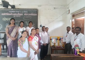 स्वामी विवेकानंद कला व विज्ञान कनिष्ठ महाविद्यालयात साहित्यरत्न लोकशाहीर अण्णाभाऊ साठे जयंती उत्साहात साजरी