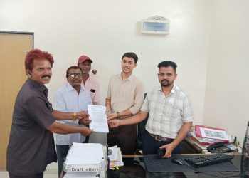 दादर पुलाचे काम तात्काळ सुरू करण्याचे राष्ट्रीय महामार्गाचे मुख्य अभियंता महेश येमूल यांचे आश्वासन.