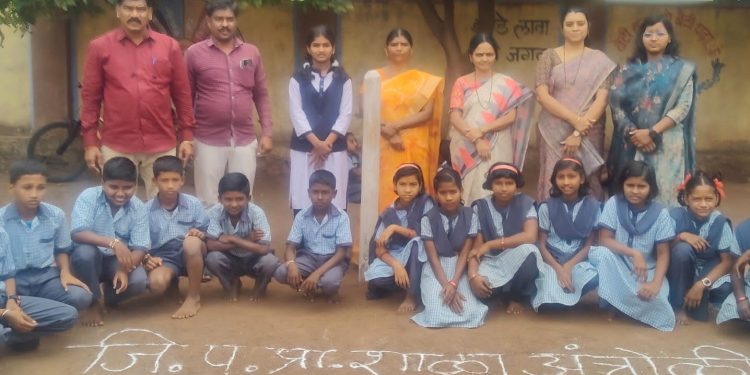 जि. प. प्रा. शाळा अंत्रोळी येथे राष्ट्रीय क्रीडा दिन उत्साहात साजरा.
