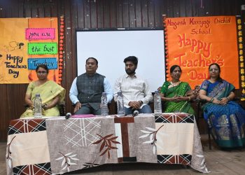 नागेश करजगी ऑर्किड स्कूलमध्ये ‘शिक्षक दिन’ उत्साहात साजरा; विद्यार्थ्यांनी सांभाळली शाळेची धुरा.