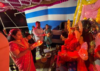 साईनगर जुळे सोलापूर येथे भक्तीमय वातावरणात गणेशोत्सव उत्साहात ;तिसऱ्या वर्षीही विविध उपक्रमांनी रंगला गणेशोत्सव नागरिकांचा उत्स्फूर्त सहभाग.